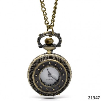 Vintage hodinky cibulky - medailon, s řetízkem 82cm