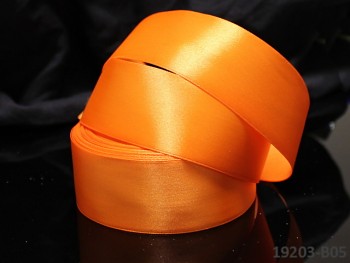 Oranžová stuha atlasová 38mm saténová stužka oranžová, á 1m