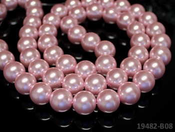 Voskované perly Ø 16mm RŮŽOVÉ