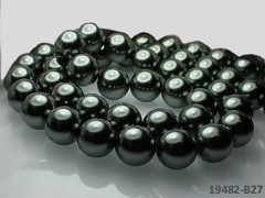 Voskované perly Ø 16mm ŠEDOKHAKI