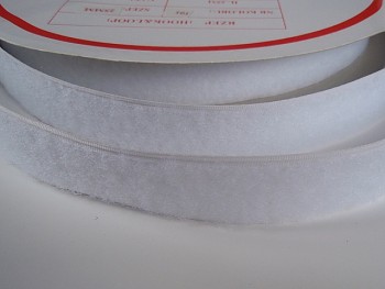 Suchý zip šíře 20mm bílý KOMPLET