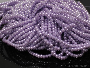Korálky voskované perly 4mm FIALOVÉ SVĚTLE, bal. 30ks