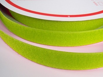 Suchý zip šíře 20mm limetkově zelený KOMPLET