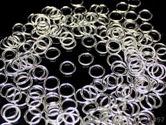 Bižu kroužky jednoduché 8/1mm PLATINA