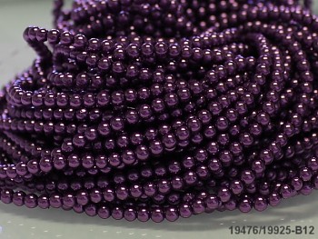 Korálky voskované perly 4mm TM. FIALOVÉ