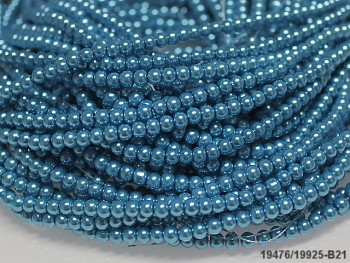 Korálky voskované perly 4mm TYRKYSOVÉ
