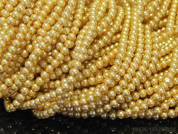Korálky voskované perly 4mm EI KOŇAK, bal. 30ks