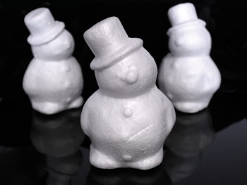 Polystyrénový výlisek vánoční sněhulák, á 1ks