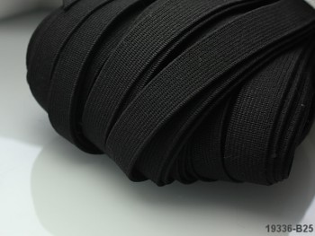 ČERNÁ plochá guma pruženka široká 15mm, 1 nebo 50m