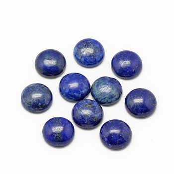 Modrý lapis lazuli přírodní kabošon 10mm pecičky do náušnic