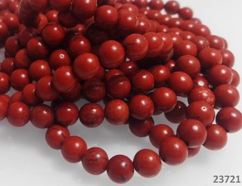 ČERVENÝ JASPIS kuličky 6mm přírodní minerál