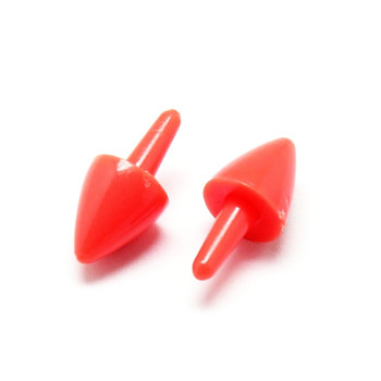 Dlouhý špičatý čumák / nos červený na výrobu hraček panenek, bal. 10ks